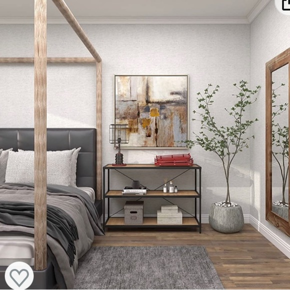 Deco 79 Vintage Metal Rectangle Tray, Set Of 2 19", 17"W, Red - Picture 13 of 13